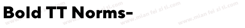 Bold TT Norms字体转换